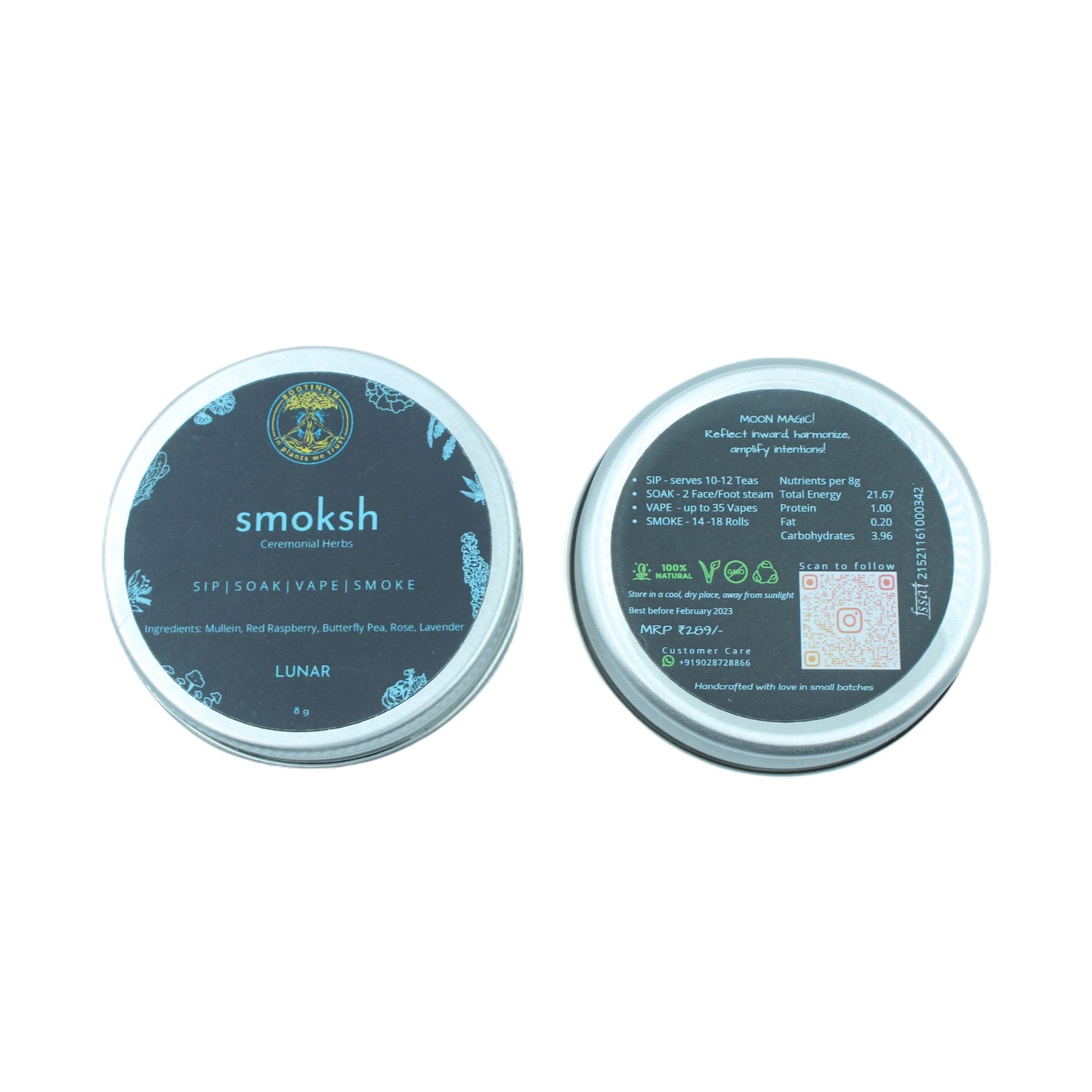 SMOKSH LUNAR Herbal Smoking Blend 8g  HighJack India