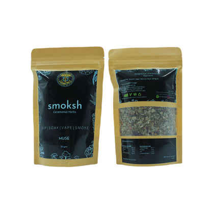 SMOKSH MUSE Herbal Smoking Blend 30g  HighJack India