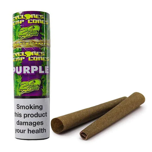 CYCLONES Hemp Pre Rolled Blunt Cones - Purple