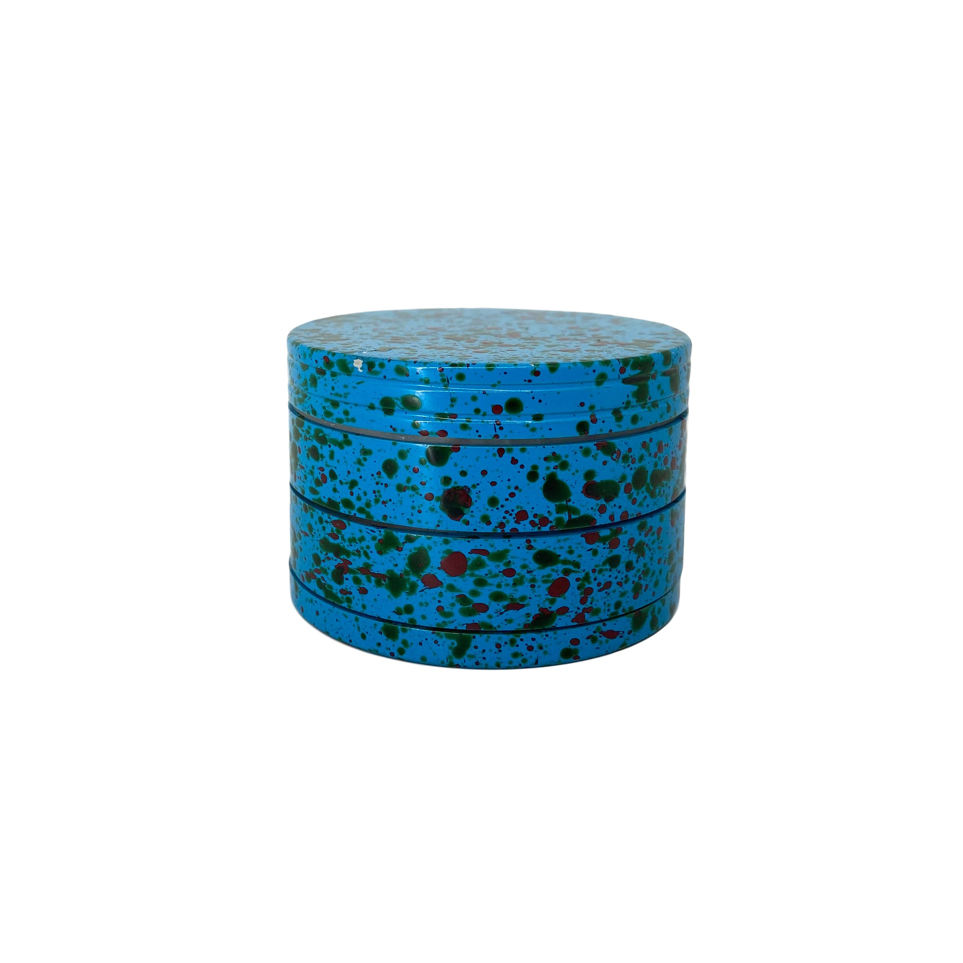 Metal Herb Grinder Splash Blue-63MM - HighJack