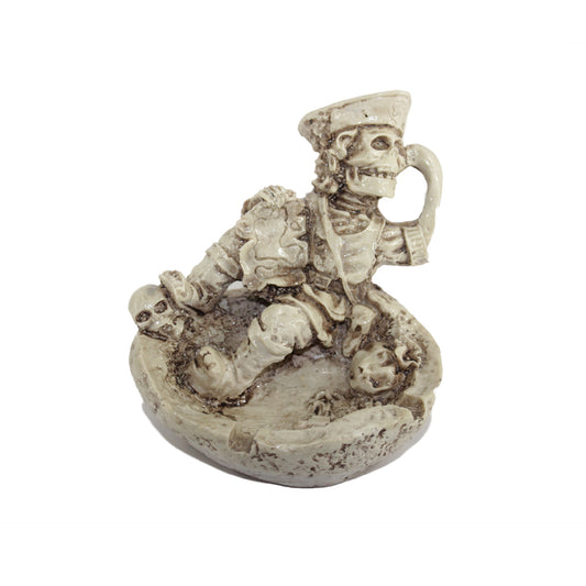 PIRATE SKELETON Resin Ashtray - HighJack